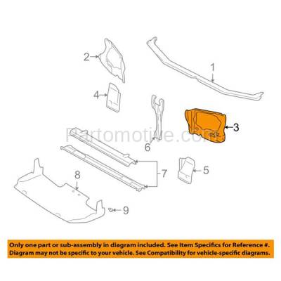 Aftermarket Replacement - RSP-1676R 1998-2002 Subaru Forester (Base, L, S) 2.5L (Wagon 4-Door) Front Radiator Support Side Bracket Brace Support Panel Right Passenger Side - Image 3