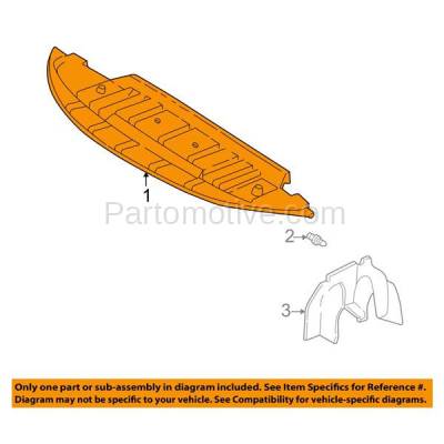 Ess 1231 98 05 Park Avenue V6 Front Engine Splash Shield