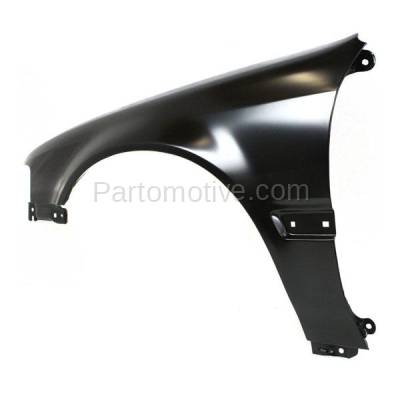 Aftermarket Replacement - FDR-1069LC CAPA 1990-1993 Honda Accord (Coupe, Sedan, Wagon) Front Fender Quarter Panel (with Molding Holes) Steel Left Driver Side - Image 2
