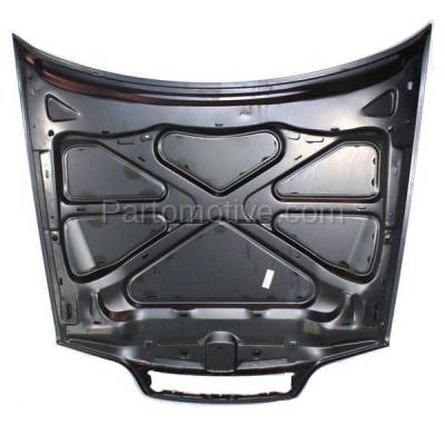 Aftermarket Replacement - HDD-1726 1998-2004 Volvo C70, V70 & 1998-2000 S70 (2.4T, 2.5T, AWD, Base, GLT, R, T5, X/C) Front Hood Panel Assembly Primed Steel - Image 3