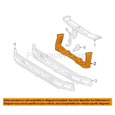 Aftermarket Replacement - RSP-1532 1996-2002 Mercedes-Benz E-Class (Sedan & Wagon) Front Radiator Support Lower Crossmember Tie Bar Panel Primed Made of Steel - Image 3
