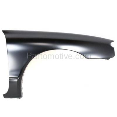 Aftermarket Replacement - FDR-1264R 1998-2003 Ford Escort (ZX2 Model) (Coupe 2-Door) Front Fender Quarter Panel (without Molding Holes) Primed Steel Right Passenger Side - Image 1