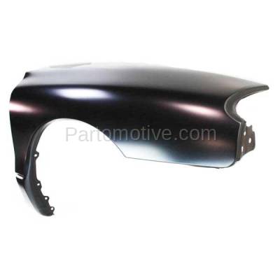 Aftermarket Replacement - FDR-1264R 1998-2003 Ford Escort (ZX2 Model) (Coupe 2-Door) Front Fender Quarter Panel (without Molding Holes) Primed Steel Right Passenger Side - Image 2