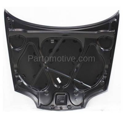 Aftermarket Replacement - HDD-1216 1995-2002 Chevy Cavalier (Base, LS, RS, Z24) (Coupe & Sedan) Front Hood Panel Assembly Primed Steel - Image 3
