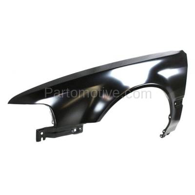 Aftermarket Replacement - FDR-1069L 1990-1993 Honda Accord (Coupe, Sedan, Wagon) Front Fender Quarter Panel (with Molding Holes) Primed Steel Left Driver Side - Image 3