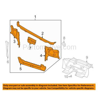 Aftermarket Replacement - RSP-1624 1996-2004 Nissan Pathfinder & 1997-2000 Infiniti QX4 (Base, LE, SE, XE) 3.3L/35L Radiator Support Core Assembly Primed Made of Steel - Image 3