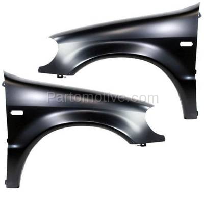 Aftermarket Replacement - FDR-1504L & FDR-1504R 99-01 ML-Class 163 Chassis Front Fender Quarter Panel Left Right Side SET PAIR - Image 1