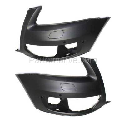 Aftermarket Replacement - BUC-1059F & BUC-1063F 09-12 Q5 Front Bumper Cover Assembly Left Right SET PAIR AU1016100 8R0807107AGRU - Image 2
