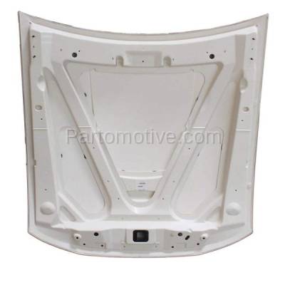 Aftermarket Replacement - HDD-1159C CAPA 2003-2004 Ford Mustang (Convertible & Coupe 2-Door) 3.8L & 3.9L V6 (with Rear Scoop) Front Hood Panel Assembly Gelcoat Fiberglass - Image 3