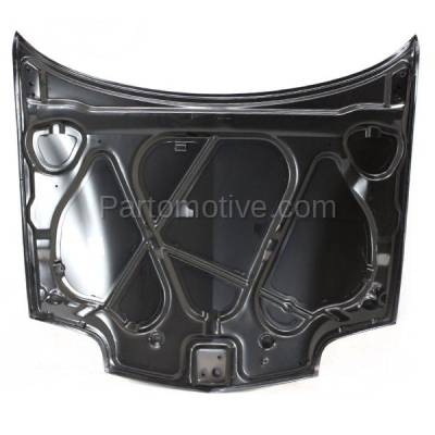 Aftermarket Replacement - HDD-1219C CAPA 1995-2002 Pontiac Sunfire (GT, SE) (Convertible, Coupe, Sedan) Front Hood Panel Assembly Primed Steel - Image 3