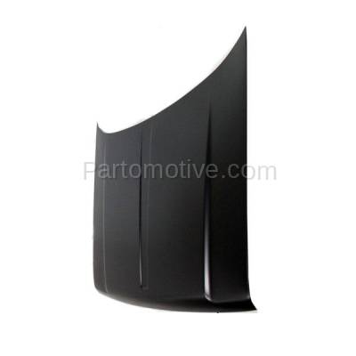 Aftermarket Replacement - HDD-1076C CAPA 1993-1998 Jeep Grand Cherokee (Base, Laredo, Limited, Orvis, SE, TSi) (without Vent & Louver Holes) Front Hood Panel Assembly Primed Steel - Image 2