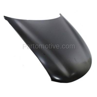 Aftermarket Replacement - HDD-1225C CAPA 1997-2003 Pontiac Grand Prix (GT, GTP, SE) 3.1 & 3.8 Liter V6 (Coupe & Sedan) Front Hood Panel Assembly Primed Steel without Vent - Image 2