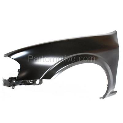 Aftermarket Replacement - FDR-1465LC & FDR-1465RC CAPA 2000-2001 Nissan Maxima (3.0 Liter V6 Engine) Front Fender Quarter Panel (without Molding Holes) Primed Steel SET PAIR Right & Left Side - Image 2
