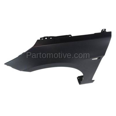 Aftermarket Replacement - FDR-1060L & FDR-1060R 2012 Hyundai Accent 1.6L Front Fender Quarter Panel with Turn Signal Light Hole (without Molding Holes) Primed Set Pair Right & Left Side - Image 2
