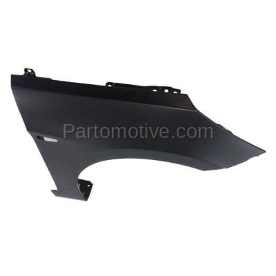 Aftermarket Replacement - FDR-1060L & FDR-1060R 2012 Hyundai Accent 1.6L Front Fender Quarter Panel with Turn Signal Light Hole (without Molding Holes) Primed Set Pair Right & Left Side - Image 3