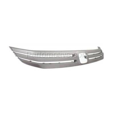 Aftermarket Replacement - GRT-1124 NEW 10-11 Insight Front Grille Trim Grill Molding Silver HO1210133 71122TM8A01ZA - Image 2