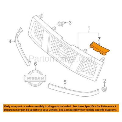 Aftermarket Replacement - RSP-1599L 2004-2015 Nissan Armada & Titan Pickup Truck (5.6 Liter V8 Engine) Front Radiator Support Grille Air Deflector Plastic Left Driver Side - Image 3