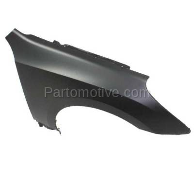 Aftermarket Replacement - FDR-1252RC CAPA 2011-2016 Hyundai Equus (4.6L & 5.0L V8 Engine) Front Fender Quarter Panel (with Molding Holes) Primed Steel Right Passenger Side - Image 2
