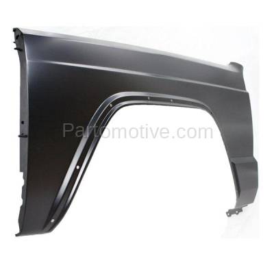 Aftermarket Replacement - FDR-1140LC CAPA 1984-1996 Jeep Cherokee & Comanche & Wagoneer Front Fender Quarter Panel Primed Steel (with Molding Holes) Left Driver Side - Image 2