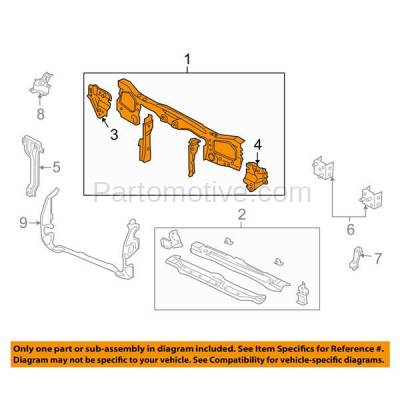 Aftermarket Replacement - RSP-1165C CAPA 2001-2007 Ford Escape & 2005-2007 Mercury Mariner Front Radiator Support Upper Crossmember Tie Bar Panel Primed Made of Steel - Image 3