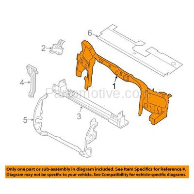 Aftermarket Replacement - RSP-1169C CAPA 2009-2012 Ford Escape & 2009-2011 Mercury Mariner Front Radiator Support Upper Crossmember Tie Par Panel Primed Made of Steel - Image 3