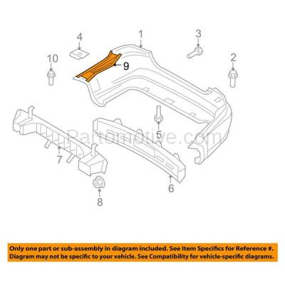 Aftermarket Replacement - BRT-1226RL 07-11 Chevy Aveo Rear Bumper Cover Retainer Mounting Brace Reinforcement Support Bracket Steel Left Driver Side - Image 3