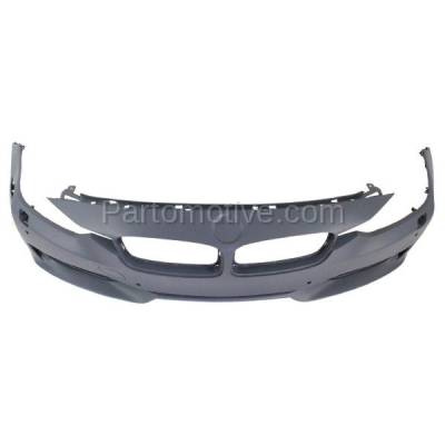 Aftermarket Replacement - BUC-1157FC CAPA 12-15 3-Series Front Bumper Cover Assy w/o M Package BM1000257 51117293016 - Image 3