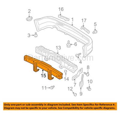 Aftermarket Replacement - BRF-1379F 2009-2011 Honda Element (EX, LX, SC) 2.4L Front Bumper Impact Face Bar Crossmember Reinforcement Primed Made of Steel - Image 3