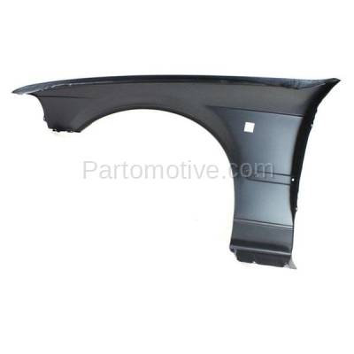 Aftermarket Replacement - FDR-1010R 1992-1996 BMW 3-Series (4-Door Sedan) Front Fender Quarter Panel without Turn Signal Light Hole Primed Steel Right Passenger Side - Image 3