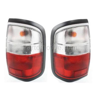 Aftermarket Replacement - TLT-1215L & TLT-1215R Taillight Taillamp Rear Brake Light Lamp Left Right Side Set PAIR Fits 97-00 QX4 - Image 2
