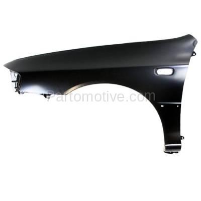 Aftermarket Replacement - FDR-1397L 1998-2001 Subaru Impreza (RS Models) 2.5L (Coupe & Sedan) Front Fender (with Turn Signal Lamp Hole) Primed Steel Left Driver Side - Image 1