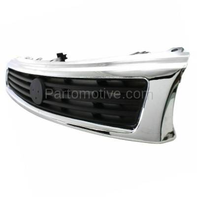 Aftermarket Replacement - GRL-2083 93 94 95 626 Front Grill Grille Assembly Black/Chrome Shell MA1200129 GA2M50710 - Image 2