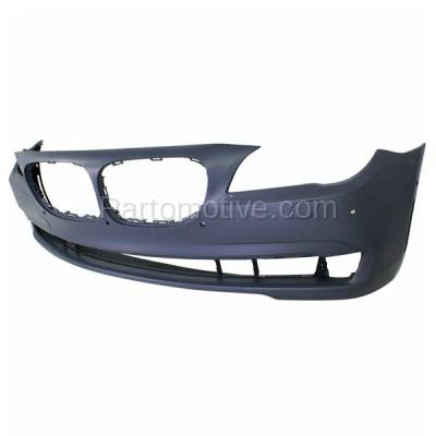 Aftermarket Replacement - BUC-3552F 2009-2012 BMW 7-Series (without M Package) Front Bumper Cover Assembly (Models with Side View Camera) Primed Plastic - Image 2