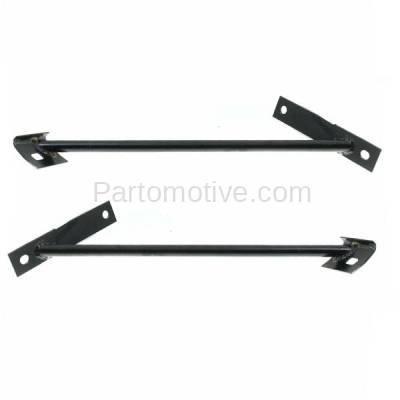 Aftermarket Replacement - BBK-1179L & BBK-1179R 1967-1968 Ford Mustang Front Bumper Face Bar Outer to Inner Arm Retainer Mounting Brace Bracket Made of Steel SET PAIR Right Passenger & Left Driver Side - Image 3