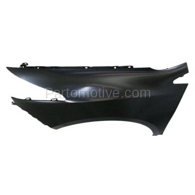 Aftermarket Replacement - FDR-1844L 2010-2013 Acura ZDX (3.7L 6Cyl) Front Fender Quarter Panel without Molding Holes (without Turn Signal Light Hole) Steel Left Driver Side - Image 2