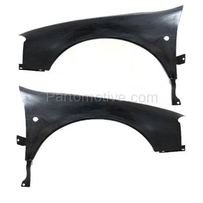 Aftermarket Replacement - FDR-1012LC & FDR-1012RC CAPA 1999-2004 Chrysler 300M (Sedan 4-Door) Front Fender Quarter Panel (with Turn Signal Lamp Hole) Primed Steel Set Pair Left & Right Side - Image 1