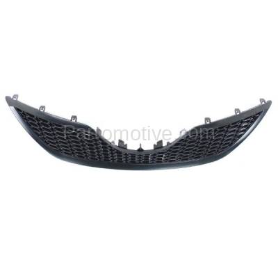 Aftermarket Replacement - GRL-2508C CAPA 2007-2009 Toyota Camry SE (2.4 & 3.5 Liter Engine) Front Center Face Bar Grille Assembly Painted Black Shell & Insert Plastic - Image 3
