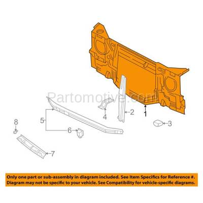 Aftermarket Replacement - RSP-1575 2001-2006 Mitsubishi Montero (Limited, XLS) (3.5 & 3.8 Liter V6 Engine) Front Radiator Support Core Assembly Primed Made of Steel - Image 3