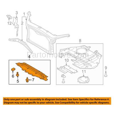 ESS-1671 2010-2012 Ford Fusion (Sedan 4-Door) Front Lower Spoiler Valance Air Dam Deflector