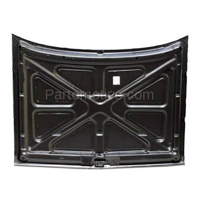 Aftermarket Replacement - HDD-1072 1981-1993 Dodge Ramcharger & D150/D250/D350/D400/D500 & W150/W250/W350 Full Size Pickup Truck Front Hood Panel Assembly Primed Steel - Image 3
