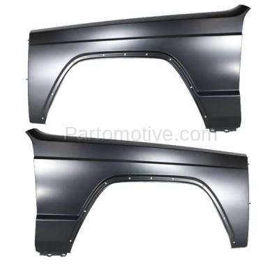 Aftermarket Replacement - FDR-1140LC & FDR-1140RC CAPA 1984-1996 Jeep Cherokee & Comanche & Wagoneer Front Fender Quarter Panel (with Molding Holes) Set Pair Left & Right Side - Image 1