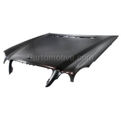Aftermarket Replacement - HDD-1504C CAPA 2000-2003 Mercedes-Benz E-Class E320/E430/E55 AMG/E500 (Sedan & Wagon 4-Door) (210 Chassis) Front Hood Panel Assembly Primed Steel - Image 2