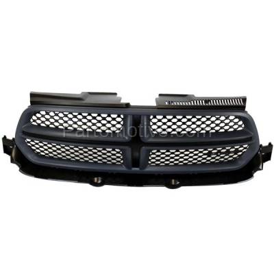 Aftermarket Replacement - GRL-1340C CAPA 11-13 Durango Front Grill Grille Primered Gray Shell Molding 1RE01TZZAI - Image 1