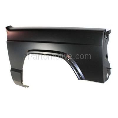 Aftermarket Replacement - FDR-1141RC CAPA 1997-2001 Jeep Cherokee Front Fender Quarter Panel (with Fender Flare Holes) without Antenna Hole Steel Right Passenger Side - Image 2