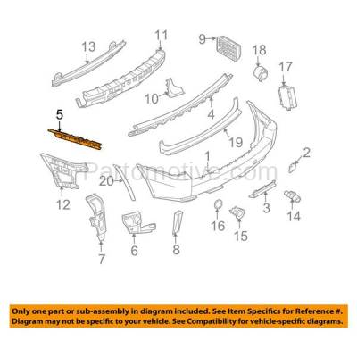 Aftermarket Replacement - BRT-1004RR 04-10 X3 Rear Bumper Retainer Mounting Brace Reinforcement Stiffener Support Right Passenger Side Primed - Image 3
