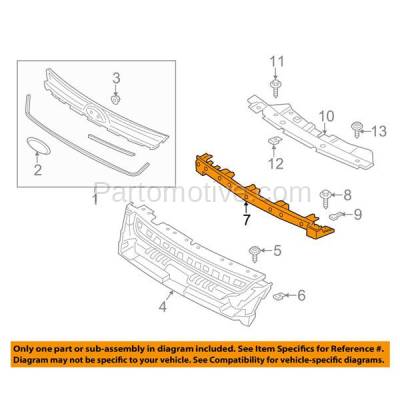 Aftermarket Replacement - RSP-1148 2013-2018 Ford C-Max & Escape Front Radiator Support Assembly Upper Crossmember Tie Bar Panel Primed Made of Plastic & Steel - Image 3