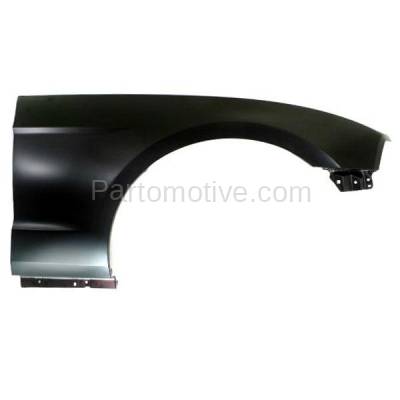 Aftermarket Replacement - FDR-1517RC CAPA 2010-2014 Ford Mustang V6/V8 (Convertible & Coupe) Front Fender Quarter Panel (without Pony Package) Primed Steel Right Passenger Side - Image 1