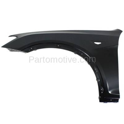 Aftermarket Replacement - FDR-1817LC CAPA 2011-2017 BMW X3 & 2015-2018 X4 2.0L & 2.5L & 3.0L Front Fender Quarter Panel (with Side Molding Holes) Primed Steel Left Driver Side - Image 1