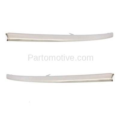Aftermarket Replacement - GRT-1104L & GRT-1104R 13 14 15 Accord Sedan Front Upper Grille Trim Grill Molding Left Right SET PAIR - Image 2