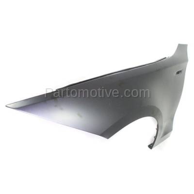 Aftermarket Replacement - FDR-1000L 2008-2013 BMW 1-Series (Convertible & Coupe) Front Fender Quarter Panel (without Molding Holes) Primed Steel Left Driver Side - Image 2